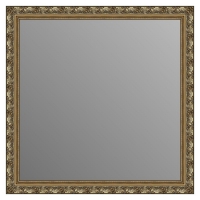 Зеркало в багетной раме J-mirror Azzurra 70x70 см темное золото