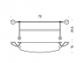 Полка Colombo Melo B1286 с полотенцедержателем