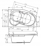 Ванна акриловая Riho Nora Left BA75 160х100 см