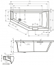 Ванна акриловая Riho Geta Left BA89 170х90 см