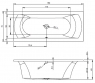 Ванна акриловая Riho Lima Left BB43 160х70 см