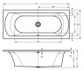 Ванна акриловая Riho Lima Right BB44 170х75 см