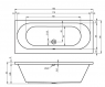 Ванна акриловая Riho Carolina BB55 190х80 см