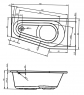 Ванна акриловая Riho Delta Left BB81 150х80 см