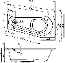 Ванна акриловая Riho Delta Left BB83 160х80 см