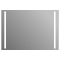 Зеркальный шкафчик J-mirror Biaggio 70x100 см LED подсветка