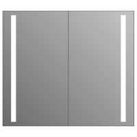 Зеркальный шкафчик J-mirror Biaggio 70x80 см LED подсветка