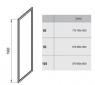Неподвижная стенка для душевой кабины Ravak Blix BLPSZ-90