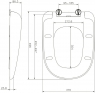 Сиденье для унитаза Am.Pm Sensation C307851WH с микролифтом