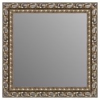 Зеркало в багетной раме J-mirror Carina 80x80 см бронзовое серебро