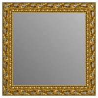 Зеркало в багетной раме J-mirror Carina 80x80 см золото 493