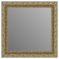 Зеркало в багетной раме J-mirror Carina 80x80 см серебро