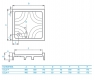 Поддон душевой Koller Pool COLA-P квадратный 80x80 см