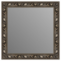 Зеркало в багетной раме J-mirror Costanza 70x70 см черное