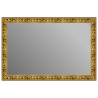 Зеркало в багетной раме J-mirror Costanza 80x120 см зеленое золото