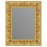 Зеркало в багетной раме J-mirror Costanza 50x40 см оранжевое золото