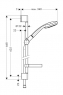 Душевой набор Hansgrohe Croma 100 65 см 27775000 Multi