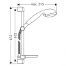 Душевой набор Hansgrohe Croma 27753000 Unica'S 65 см 2 jet
