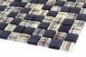 Мозаїка скляна Котто Кераміка GMP 0825053 С2 print 47/black mat 300x300 (кубик 2,5х2,5) 