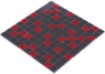 Мозаїка Котто Кераміка GM 8005 C2 Red Silver S6-Black 300×300x8