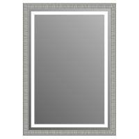 Зеркало в багетной раме J-mirror Egypt 100x70 см черное с подсветкой