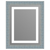 Зеркало в багетной раме J-mirror Egypt 50x40 см голубое с подсветкой