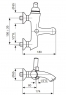 Змішувач для ванни Emmevi Dacota CR73001 без аксесуарів