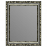 Зеркало в багетной раме J-mirror Eva 50x40 см серебро