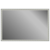 Зеркало в багетной раме J-mirror Eva XL 120x180 см белое серебро