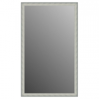 Зеркало в багетной раме J-mirror Eva XL 150x90 см белое серебро