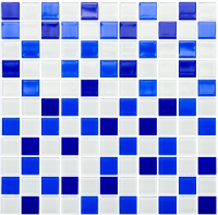Мозаїка Котто Кераміка GM 4033 C3 Cobalt D-Cobalt M-White 300x300x8 