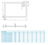 Поддон душевой Koller Pool Flat Kvadro Asymmetric прямоугольный 120x80 см