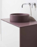Столешница под умывальник Simas Folio FO08 Matte Prugna