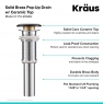 Сливной клапан Kraus PU-20GBL для умывальника