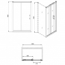 Душевая дверь Kolo GEO 6 GDRS12R22003 120 см с покрытием Reflex