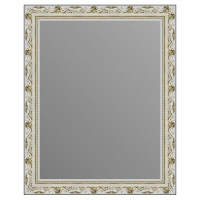 Зеркало в багетной раме J-mirror Gemma 50x40 см белое золото