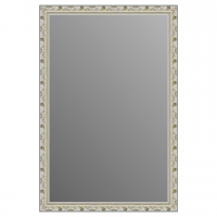 Зеркало в багетной раме J-mirror Gemma 90x60 см белое золото