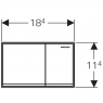 Смывная клавиша Geberit Omega 60 115.081.GH.1