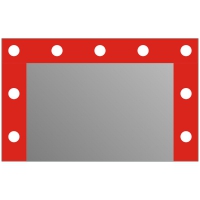 Гримерное зеркало J-mirror Hollywood T Color 50x80 см