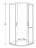 Душова кабіна Asignatura Perissa 69020802+69833007 90x90 см