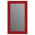 Зеркало в багетной раме J-mirror Julia 100x60 см красное амбилайт