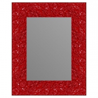 Зеркало в багетной раме J-mirror Julia 50x40 см красное амбилайт