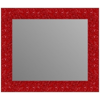 Зеркало в багетной раме J-mirror Julia 60x70 см красное амбилайт
