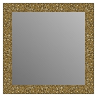 Зеркало в багетной раме J-mirror Julia 80x80 см золото амбилайт