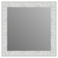 Зеркало в багетной раме J-mirror Julia 80x80 см белое