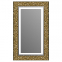 Зеркало в багетной раме J-mirror Julia 100x60 см золото с подсветкой