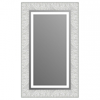 Зеркало в багетной раме J-mirror Julia 100x60 см белое с подсветкой