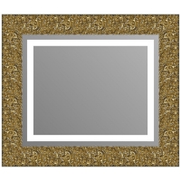 Зеркало в багетной раме J-mirror Julia 60x70 см золото с подсветкой