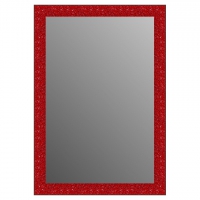 Зеркало в багетной раме J-mirror Julia XL 130x90 см красное