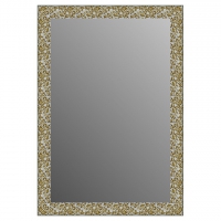 Зеркало в багетной раме J-mirror Julia XL 130x90 см белое золото